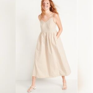 Plus Size Old Navy Gingham Cotton Maxi Dress
